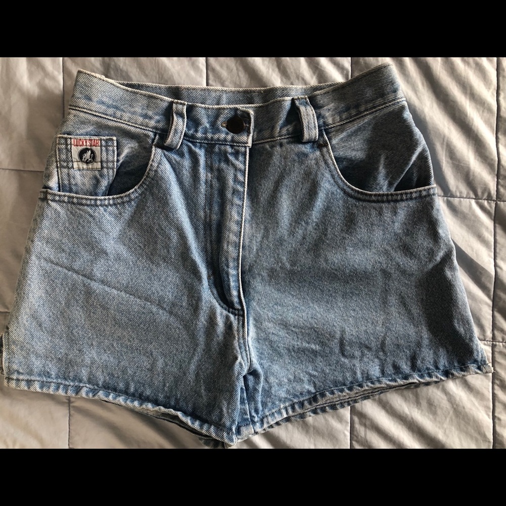 Vintage High Waisted Lucky Star Jean Shorts
